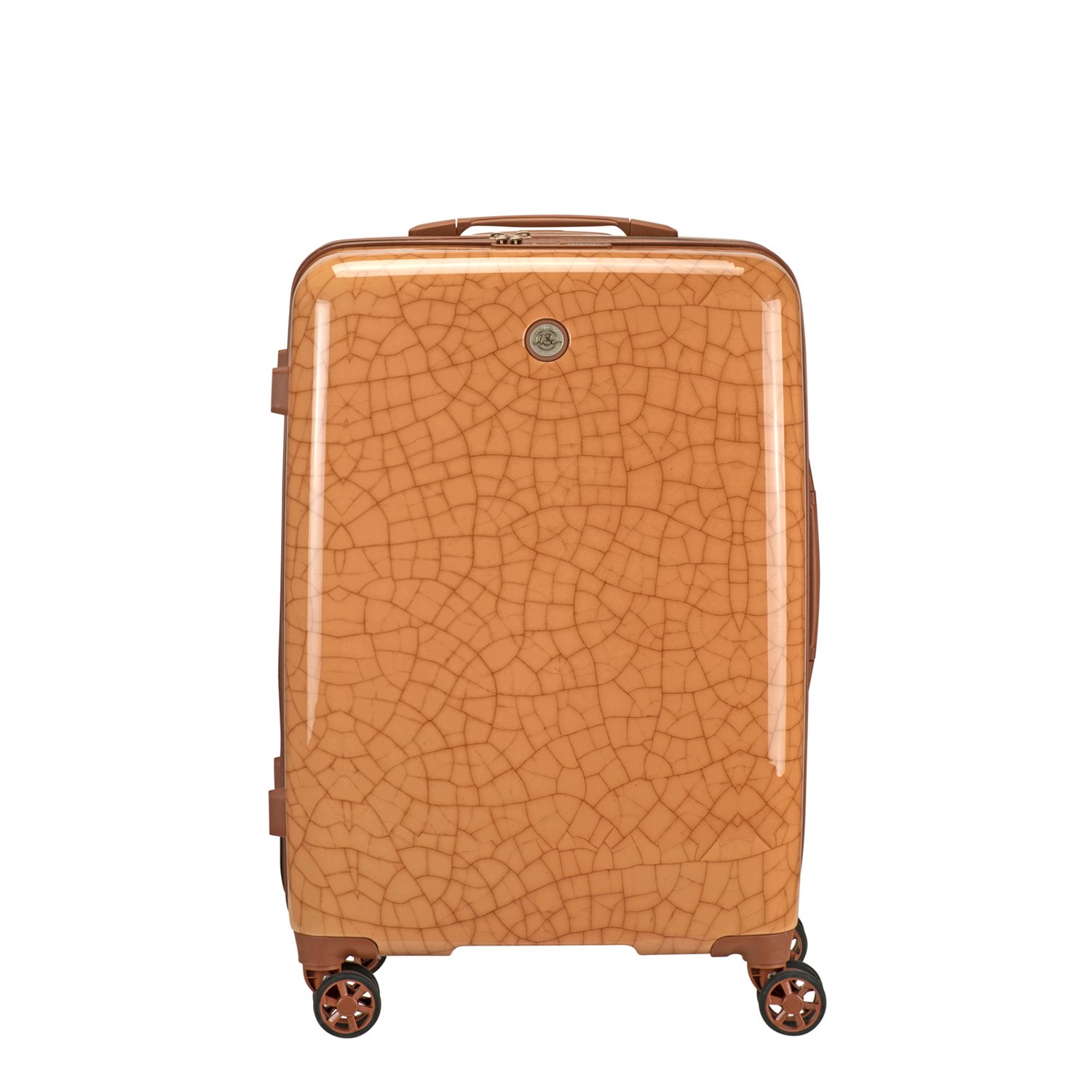 Le Sudcase Craquele Medium Trolley terra
