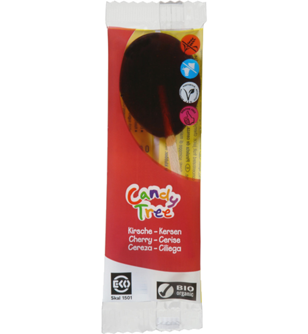 Candy Tree Kersen lollie bio (1 stuk)