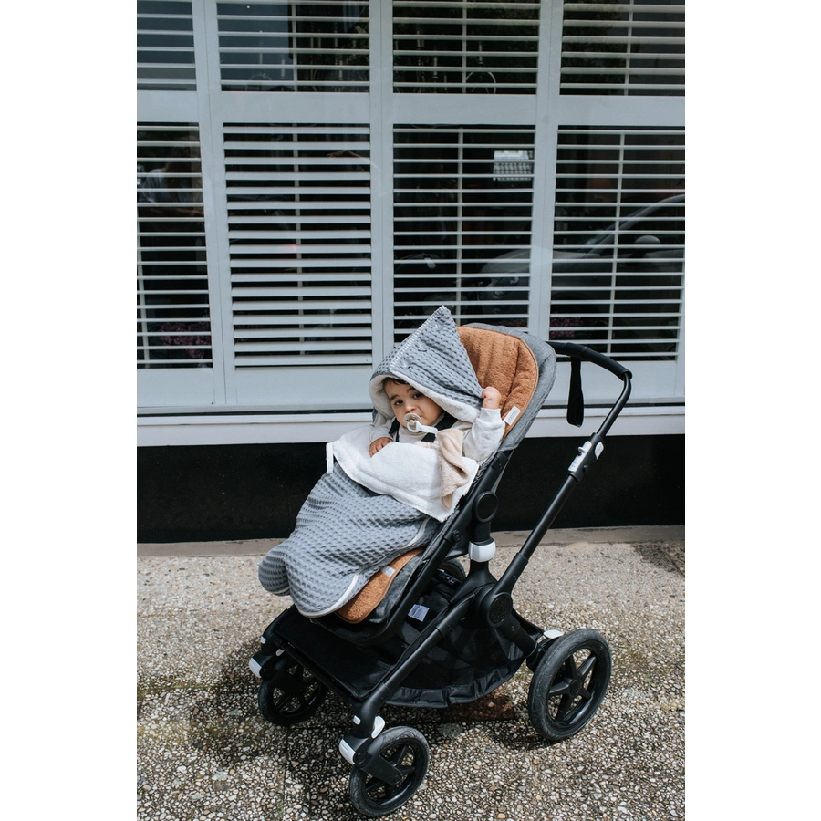 koeka Buggy Fußsack Plüsch Oslo GrauKiesel