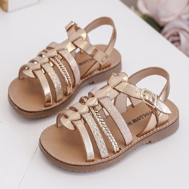 Sunny side sandals - champagne