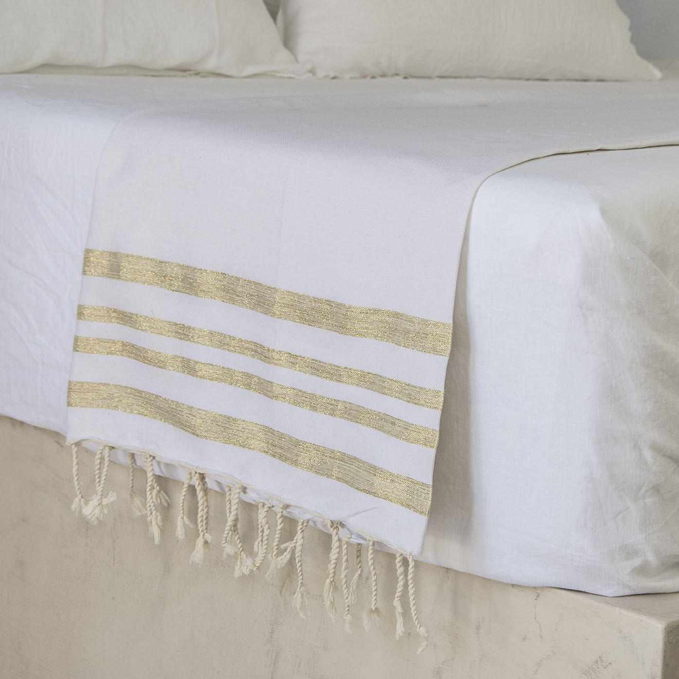 Febronie Nappe 100% Coton 200 g/m² Hamptons blanche