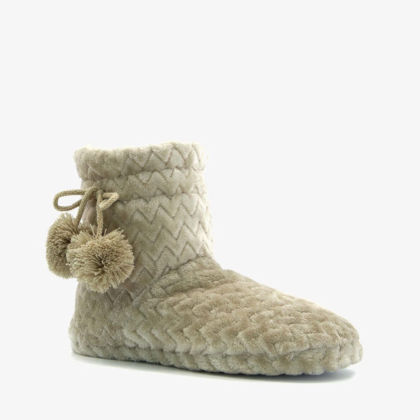 Thu!s hoge dames sloffen beige