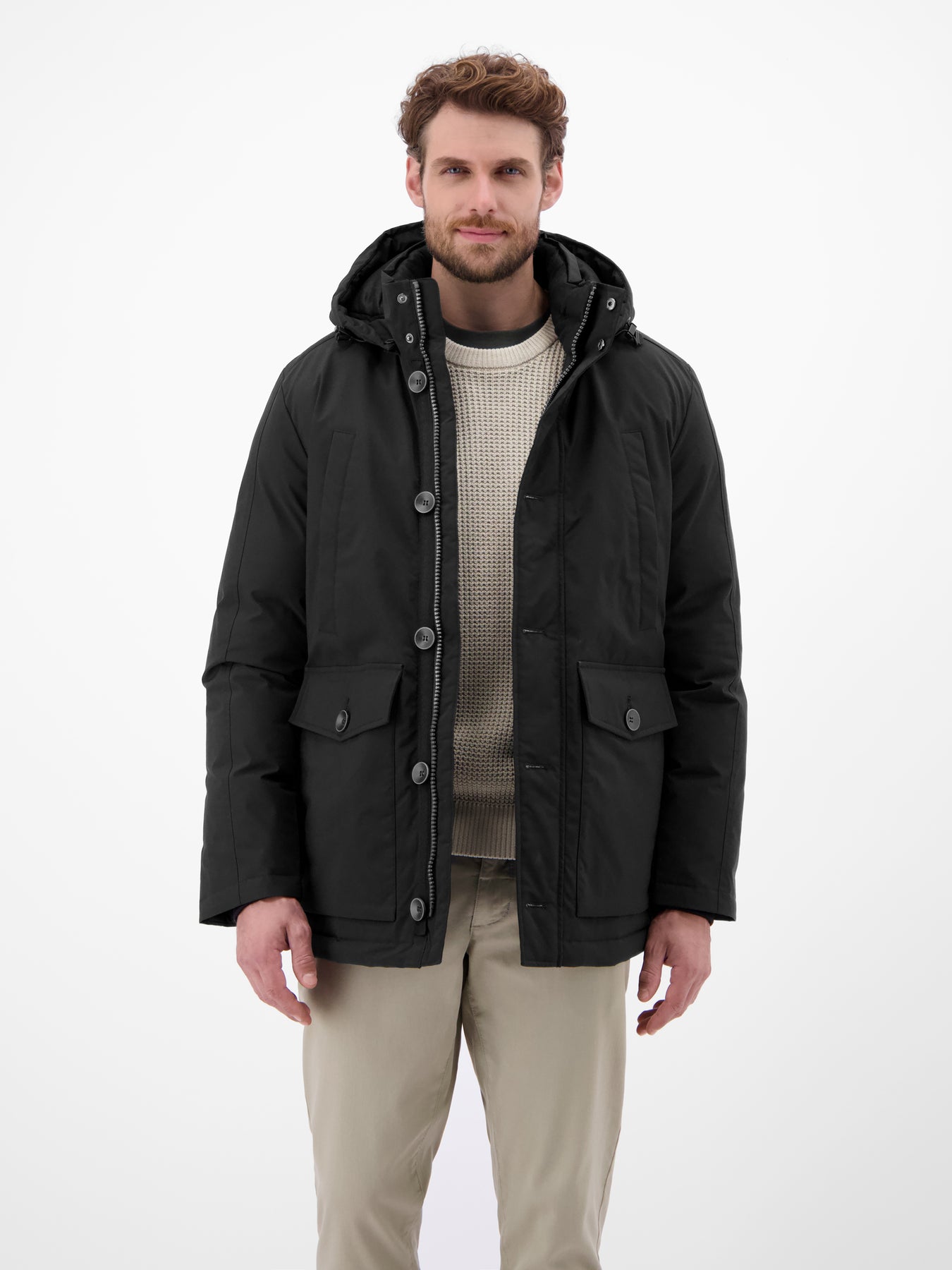 Herren Parka mit Kapuze