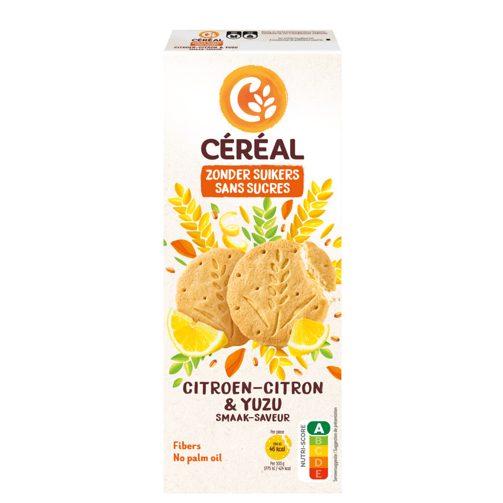 12x Céréal Koekjes Citroen & Yuzu132 gr