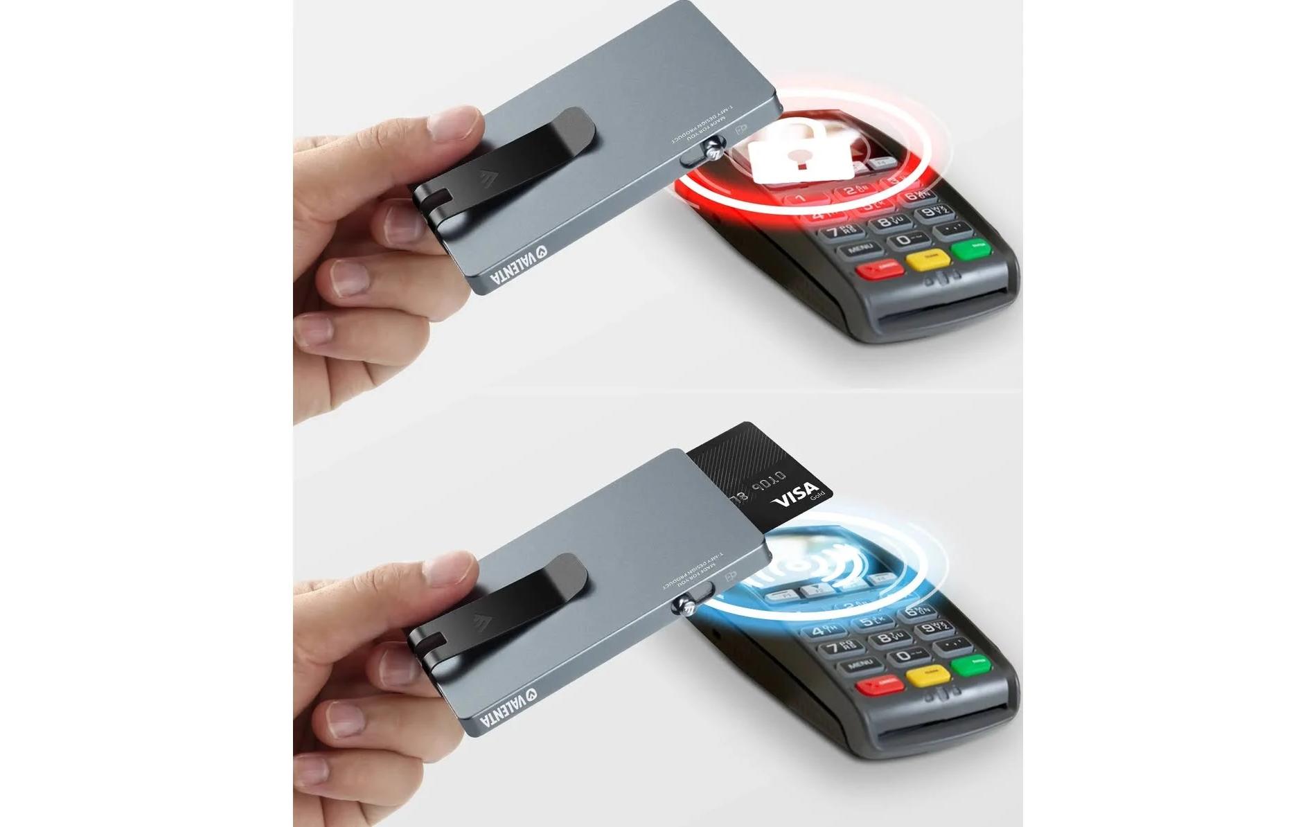 CardCase Aluminium MagSafe Money Clip GrauAluminium-Kreditkartenhülle mit RFID-Schutz