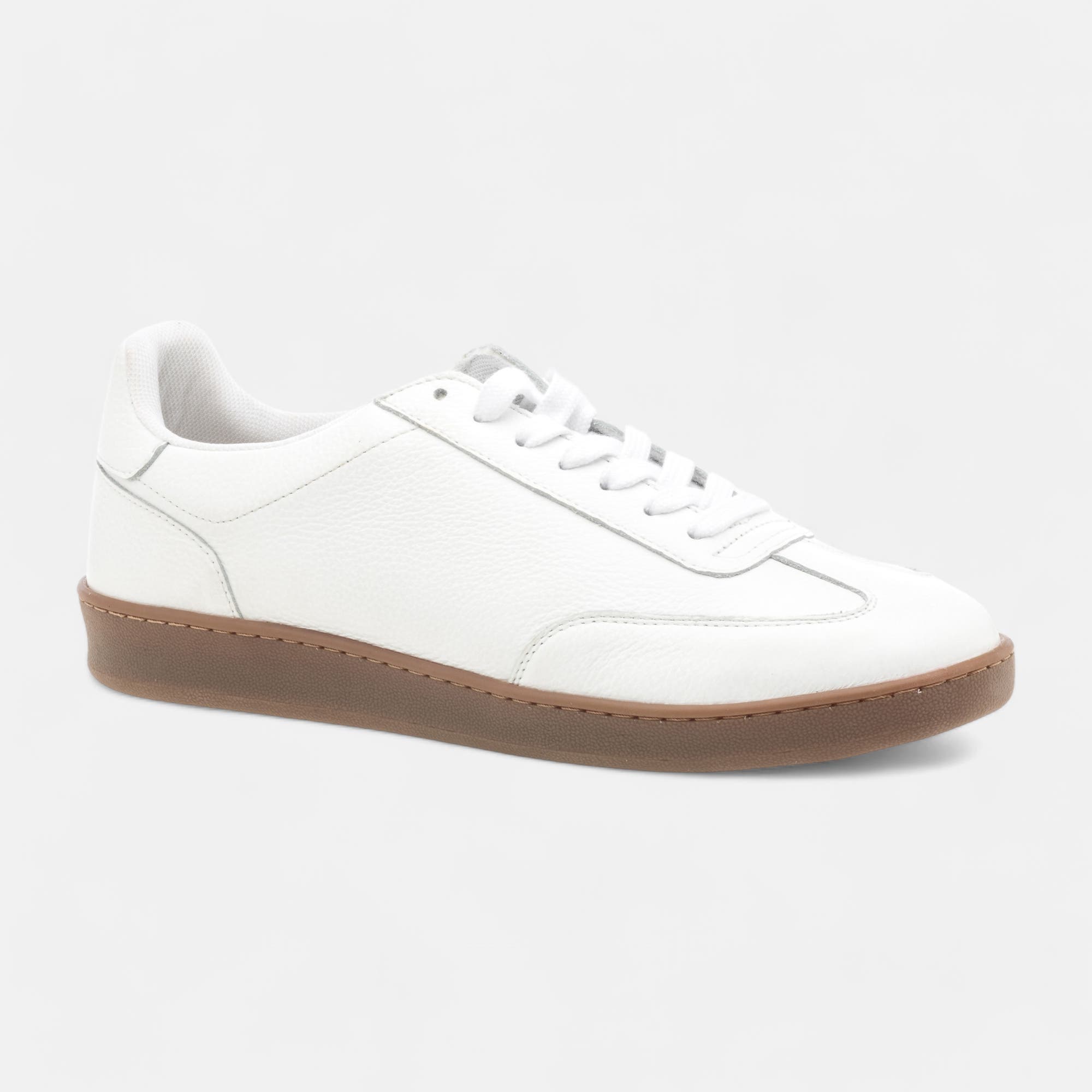 Baskets basses Homme en cuir blanc