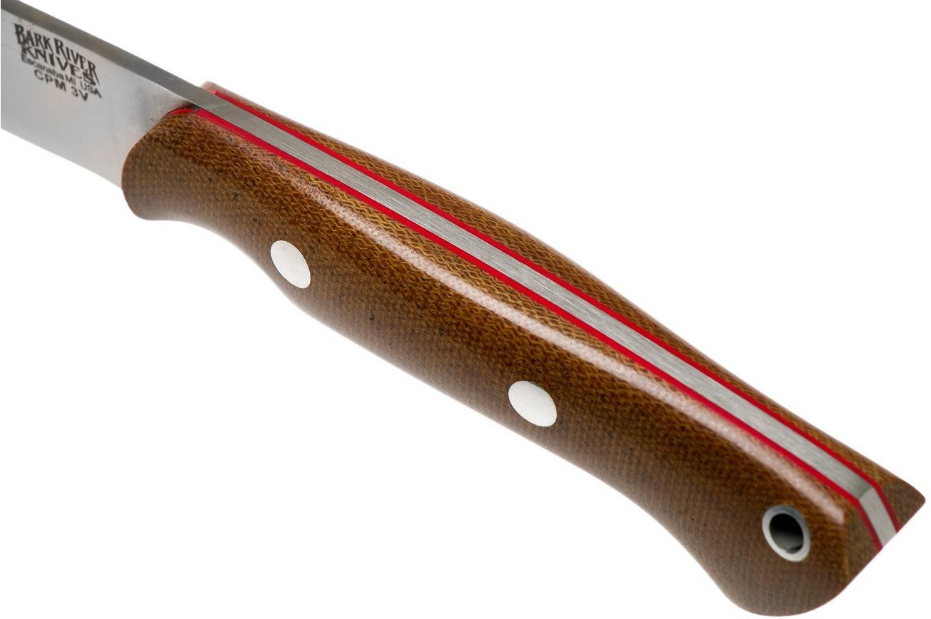 Bark River Featherweight Fox River CPM 3V Natural Canvas, Red liner jachtmes