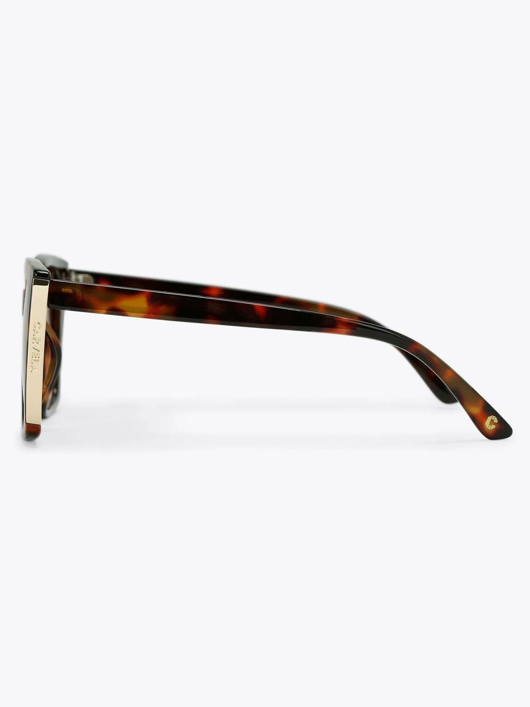 Donkerbruin - Carvela Square Frame Sunglasses