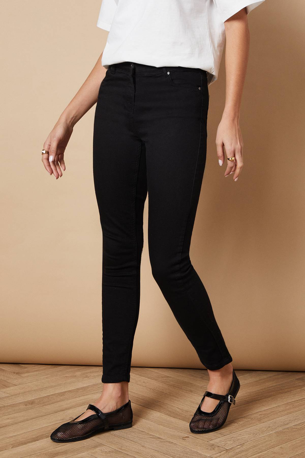 Oasis Jean Skinny Taille Moyenne Jade