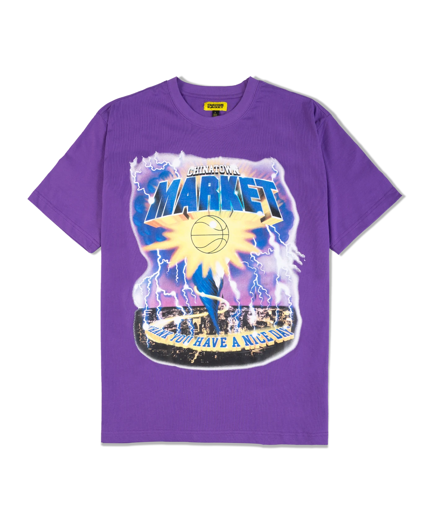 Market Tornado T-Shirt Lila