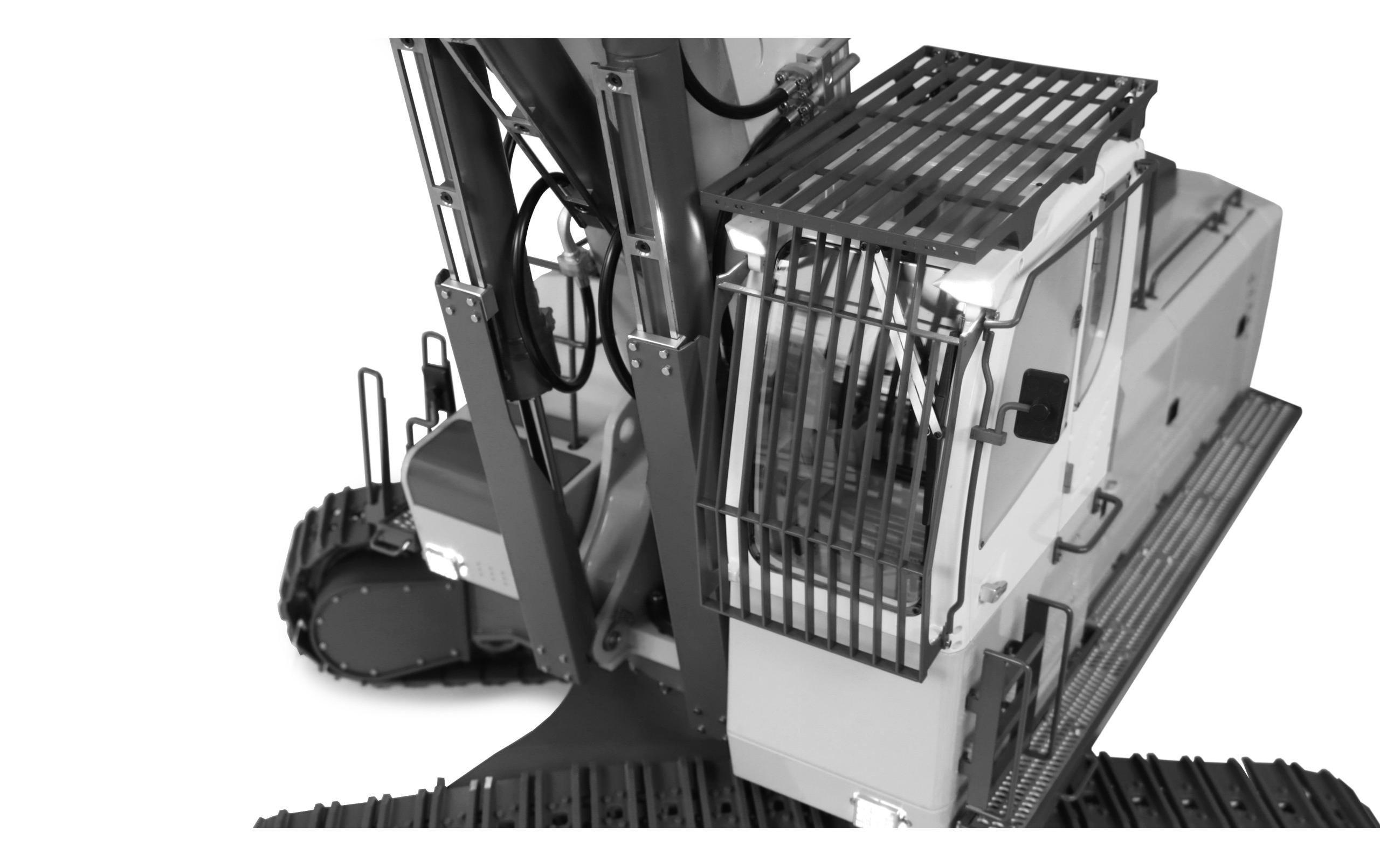 Steinbruchbagger 970-200 SME, Weiss, 1:13.5, RTR<br>Hydraulischer Steinbruch Kettenbagger im Massstab 1:13.5