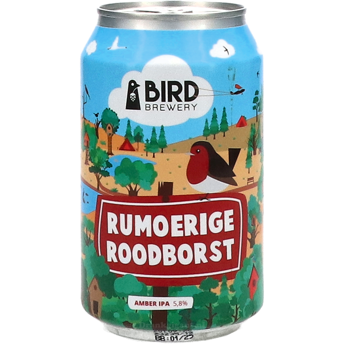 Bird Brewery Rumoerige Roodborst Amber IPA 33 cl