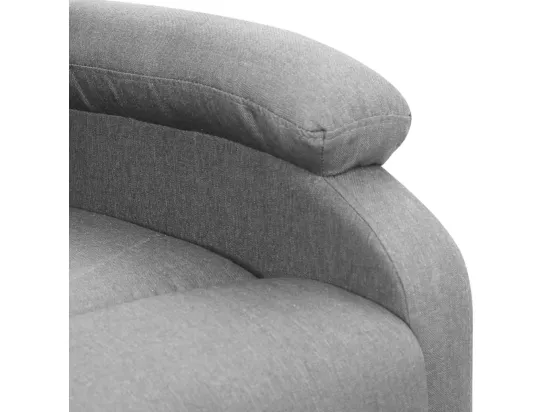 Prolenta Premium - Fauteuil de massage inclinable Gris clair Tissu