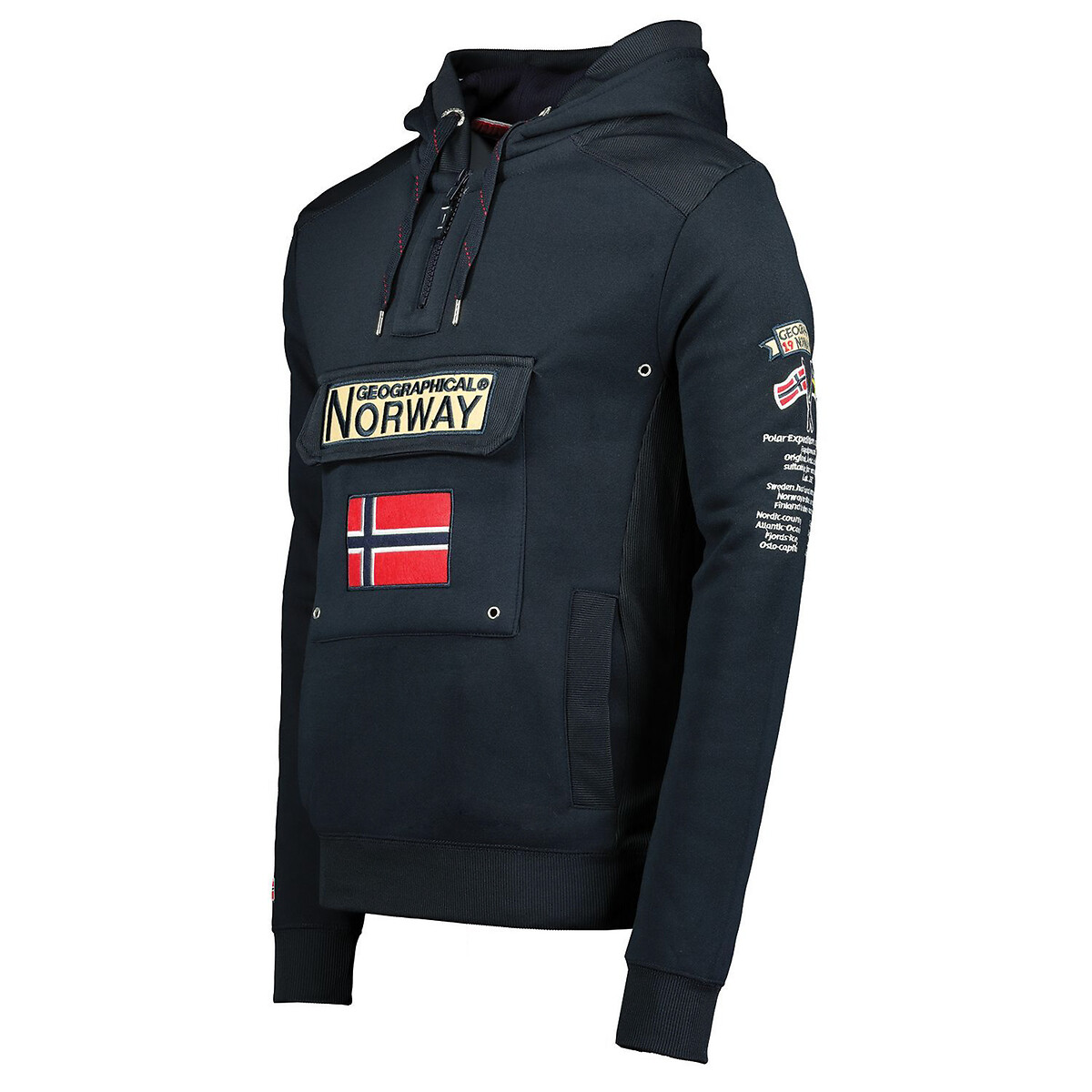 NORUEGA GEOGRÁFICA<br>Moletom com capuz e logo Gymclass