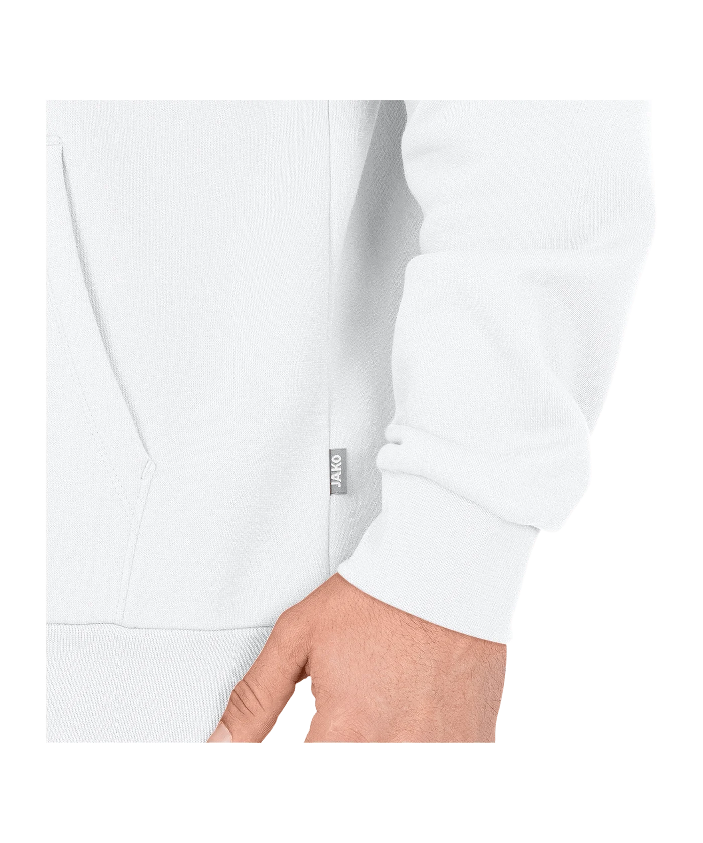 JAKO Organic Kapuzensweat Weiss F000