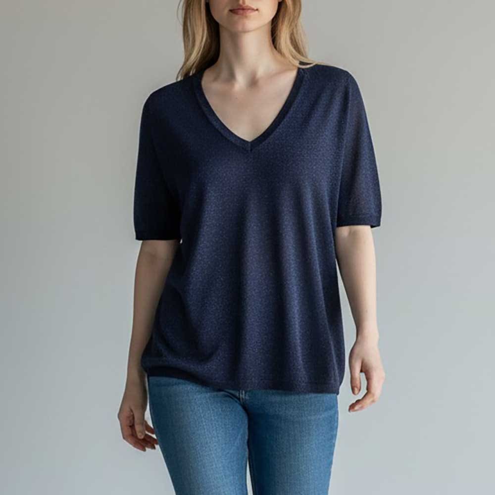 Pull Femme bleu marine