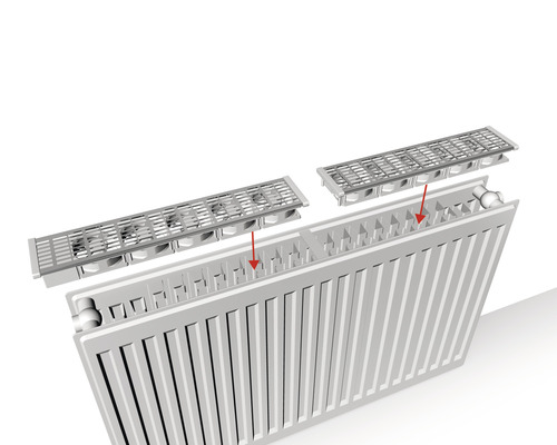 Radiatorventilator Climatebooster Prillo voor radiatoren van 100 cm lang