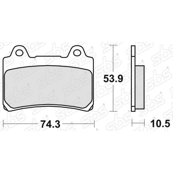 SBS - Plaquettes de frein 590 LS