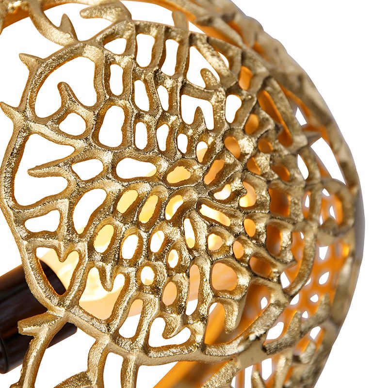 Art deco wandlamp goud - Maro