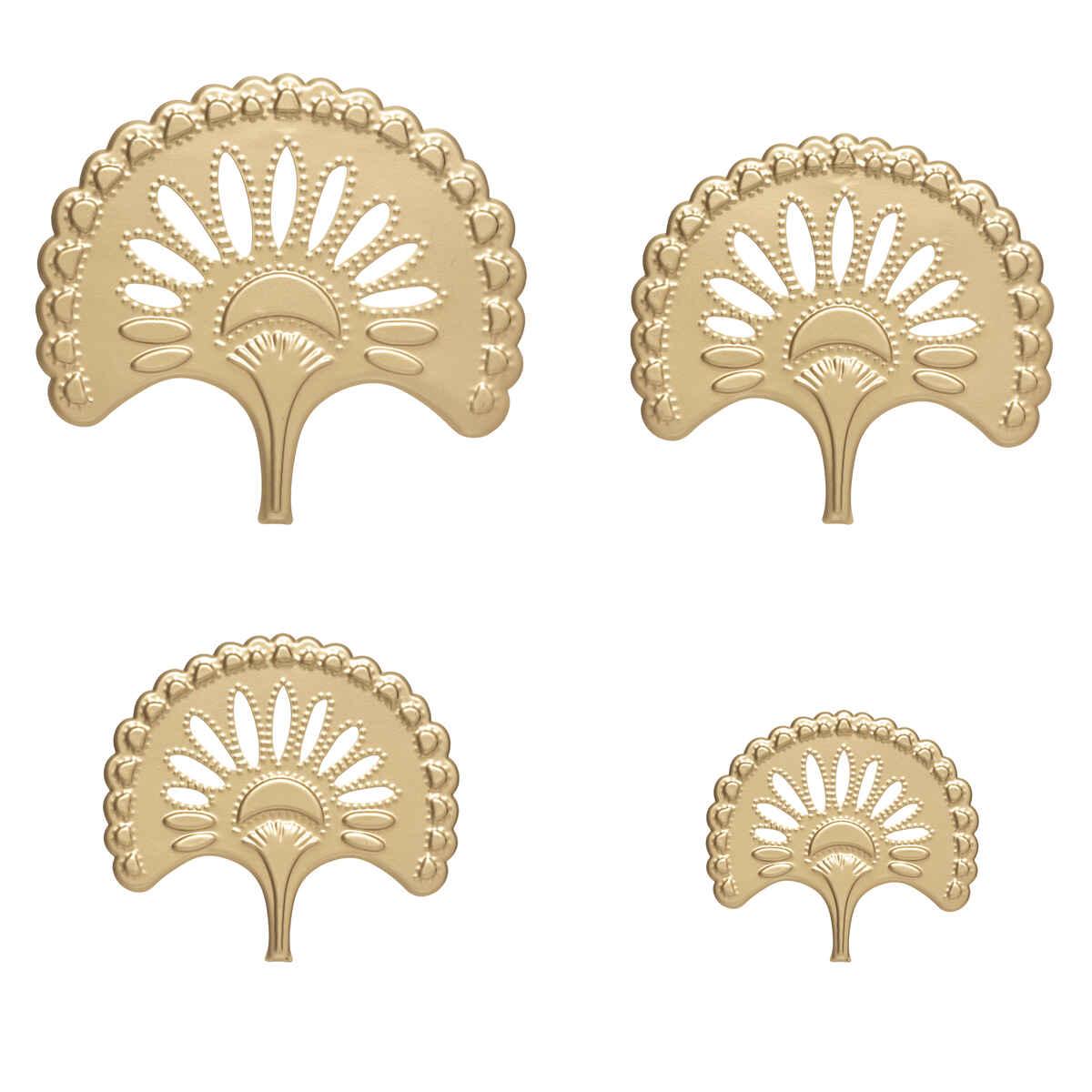 DECO MURALE METAL WONDERLY X4 PIECES