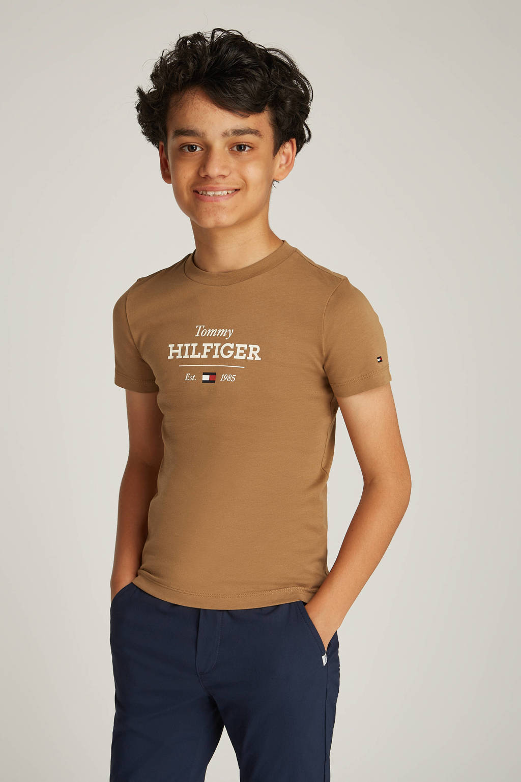 Tommy Hilfiger t-shirt bruin