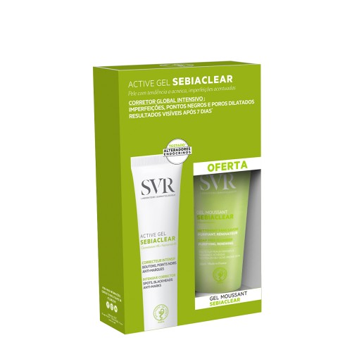 SVR Sebiaclear Active Gel 40ml   OFERTA Gel Moussant 55ml