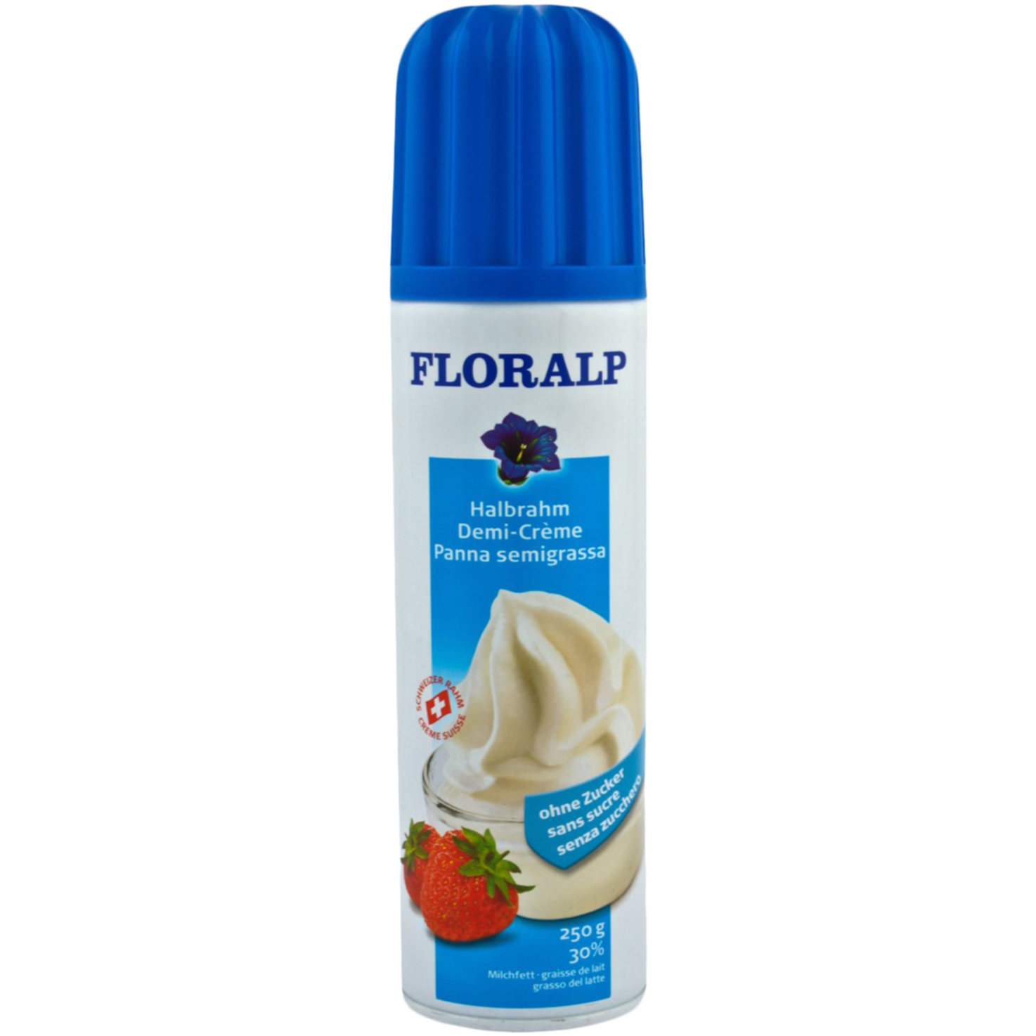 Floralp Schlagrahm Halbrahm Dose ohne Zuckerzusatz 30% Milchfett UHT -