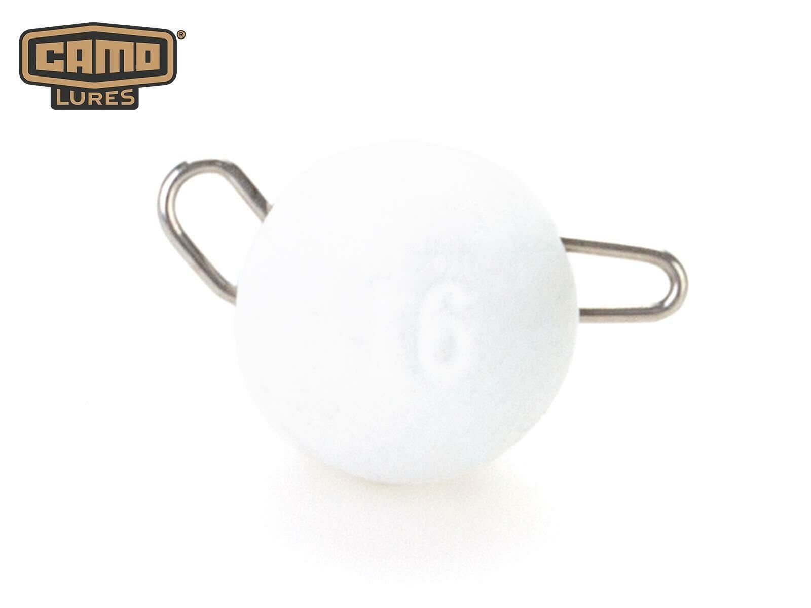 CAMO Tungsten Flexible Head - WHITE 1.5g (4 Stk.)