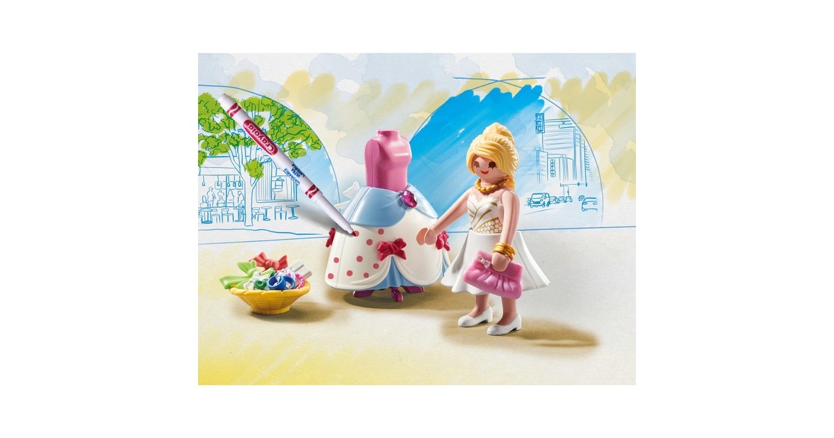 PLAYMOBILColor - Modieuze jurk Constructiespeelgoed  (71374)