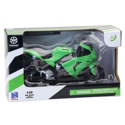 Miniature Newray Moto Kawasaki ZX-10R - Echelle 1/12° - Vert / Vert