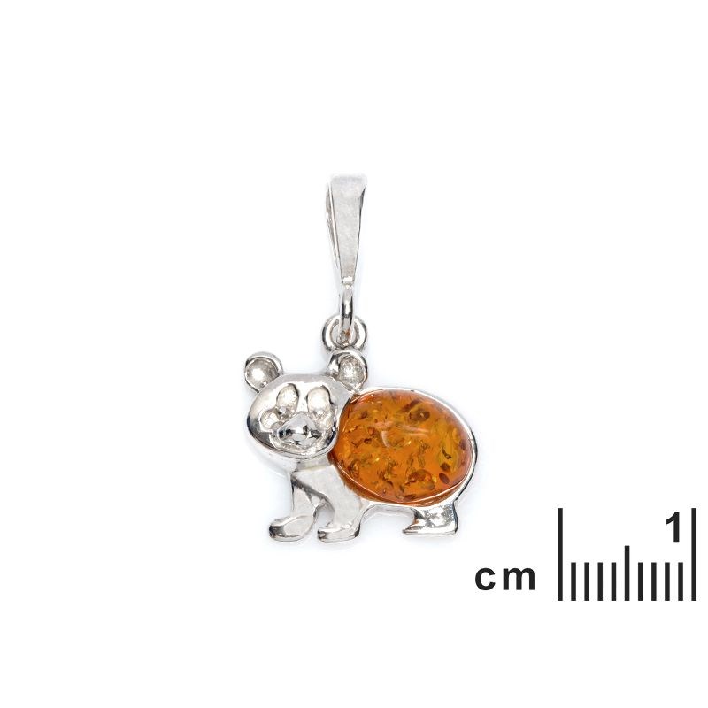 Pendentif argent 925 Ambre veritable de la mer Baltique