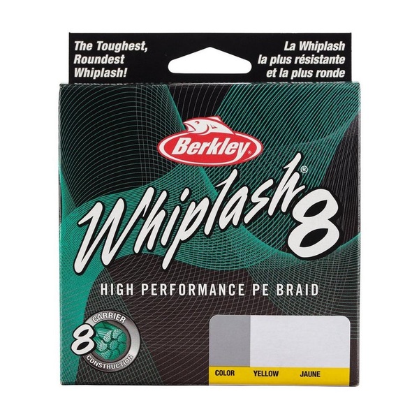 Berkley Whiplash 8 Tresse Jaune 150m