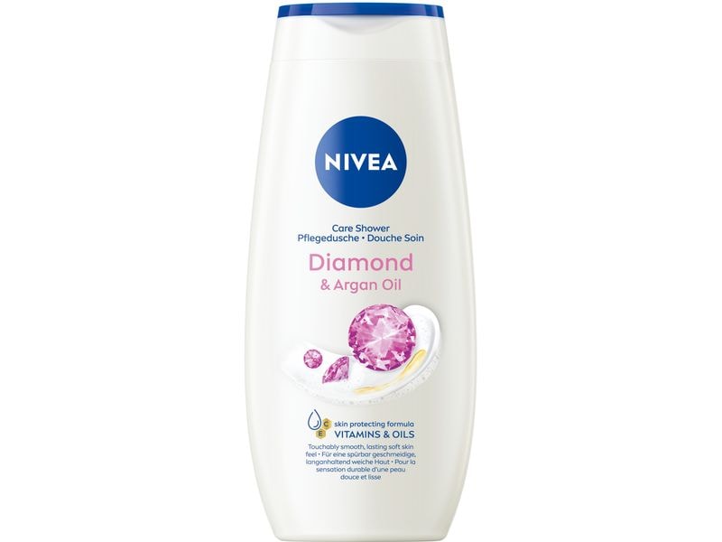NIVEA Duschgel Diamond and Argan Oil 250 ml Pflegende und verwöhnende Cremedusche für ein sauberes Gefühl