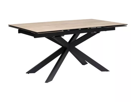 Table à Manger Extensible Effet Bois 