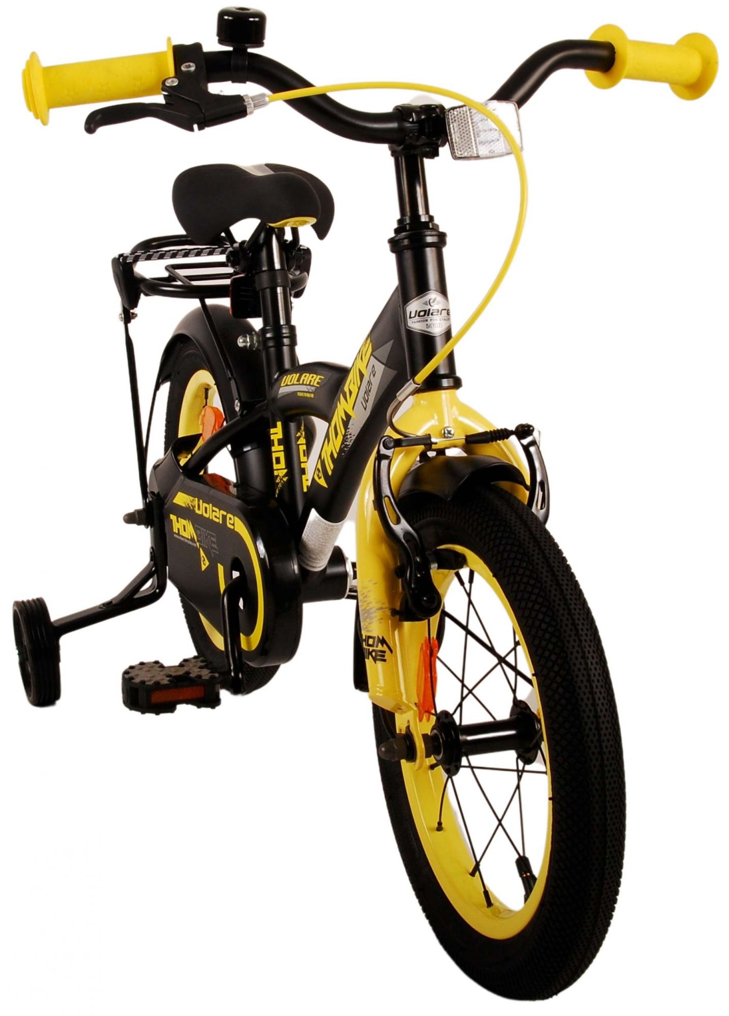 TPFSports Thombike Kinderfahrrad - Jungen - 14 Zoll - Rücktritt + Handbremse - Schwarz/Blau