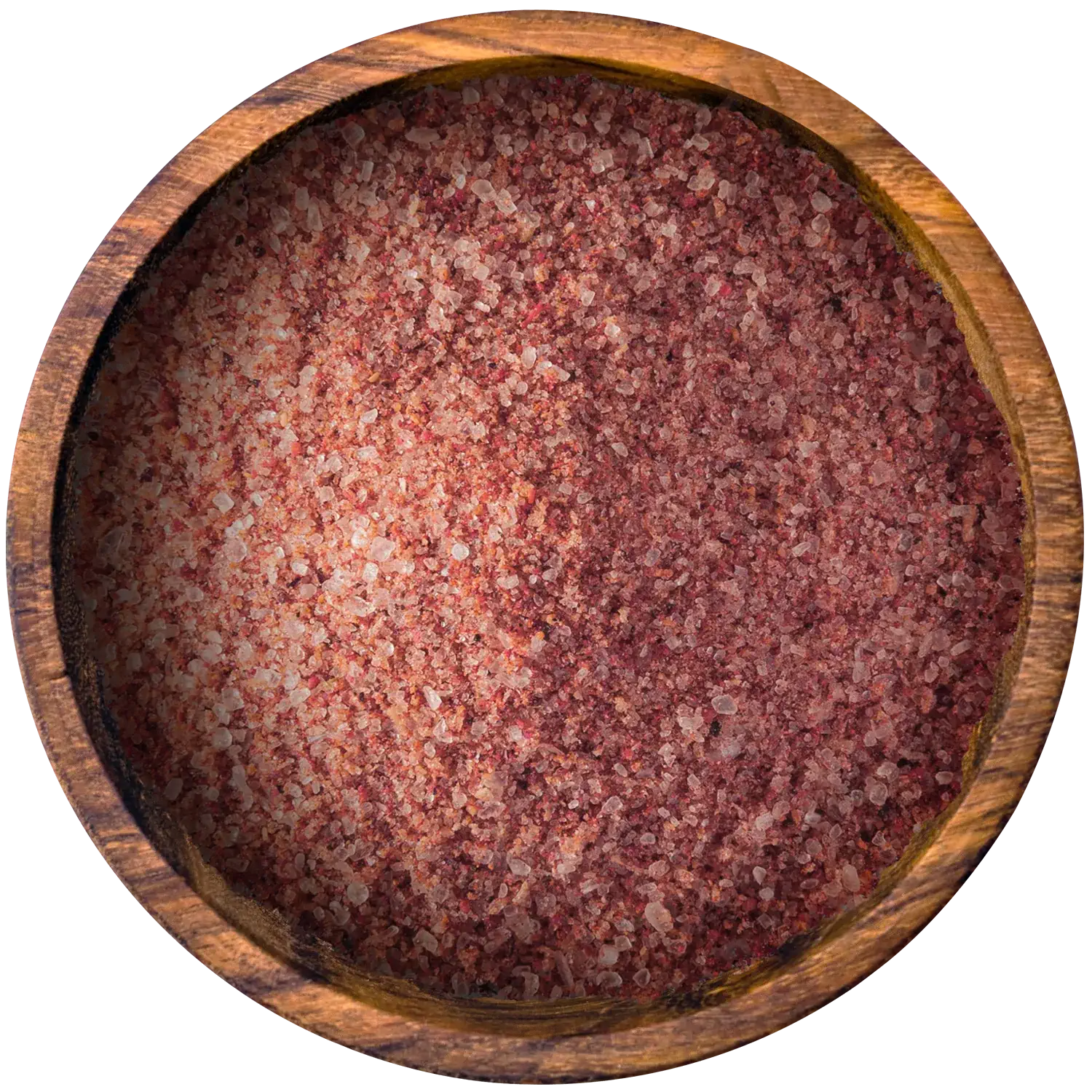 Kala Namak Salz, gemahlen, im Glas