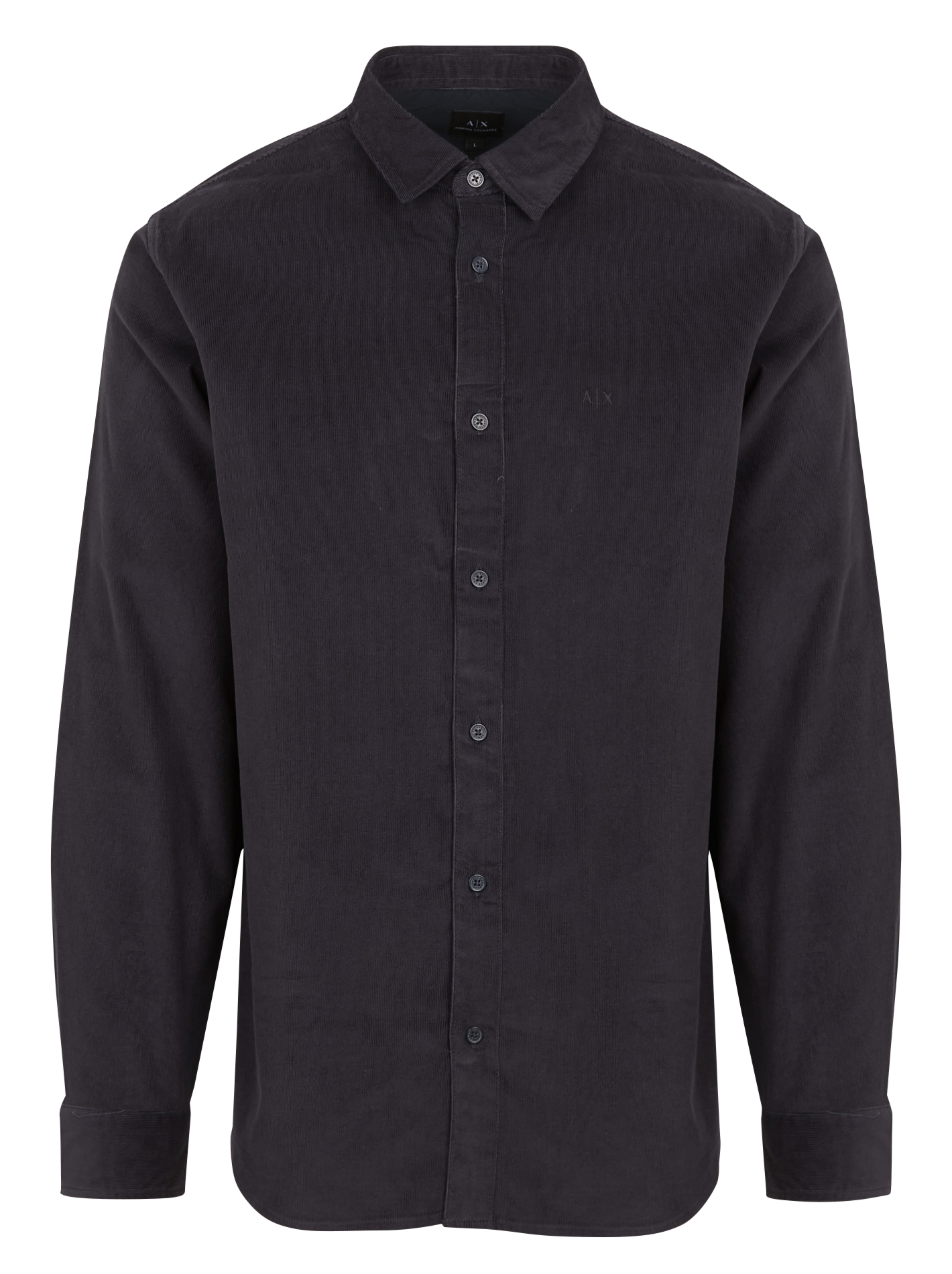 Chemise col classique en coton| Bleu