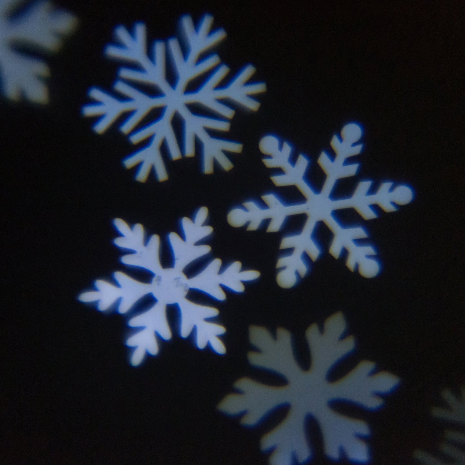 Anna's Collection LED stompkaars met sneeuwvlok wit D 7 H 15 cm