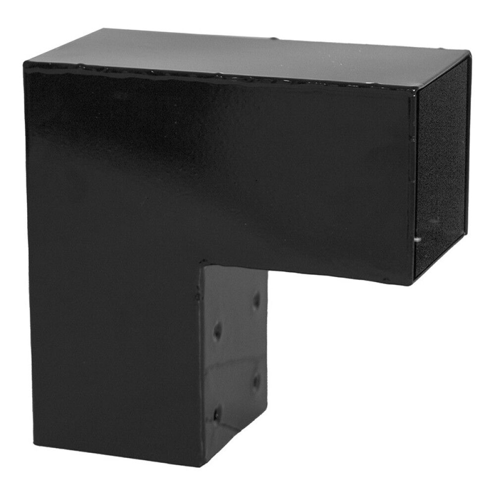 HJØRNEBESLAG PLUSCUBIC ENKEL 90X90MM SVART