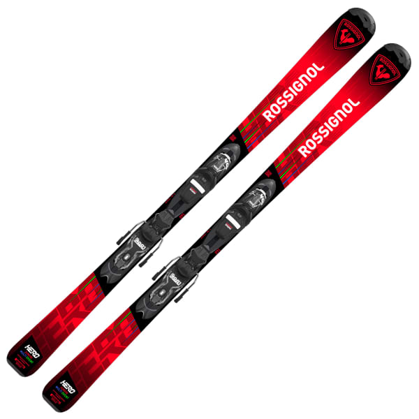 Pack ski ROSSIGNOL HERO JR 130-150 + XPRESS 7 GW B83 BLACK/RED