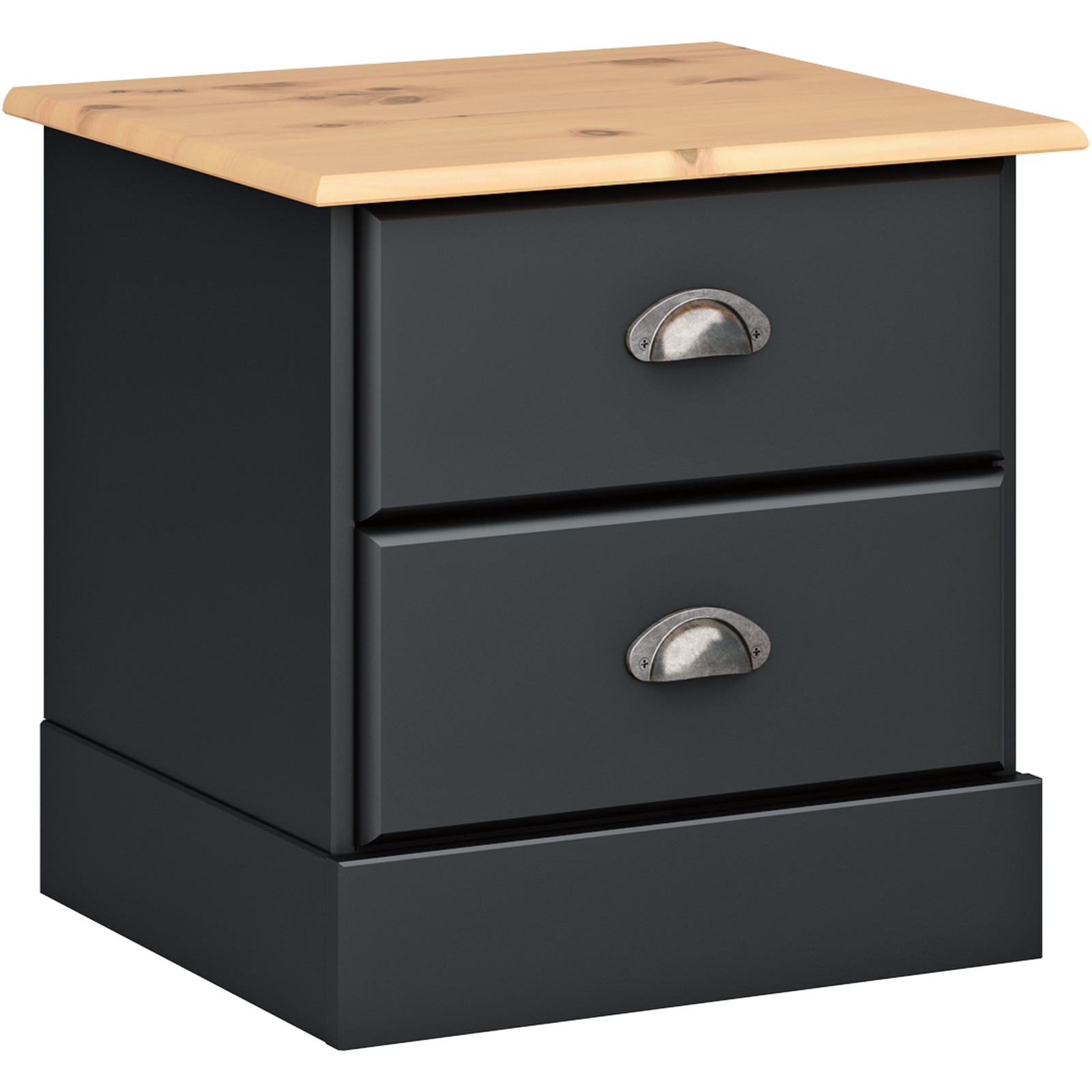 Nachtkommode Nordic 44 schwarz MDF