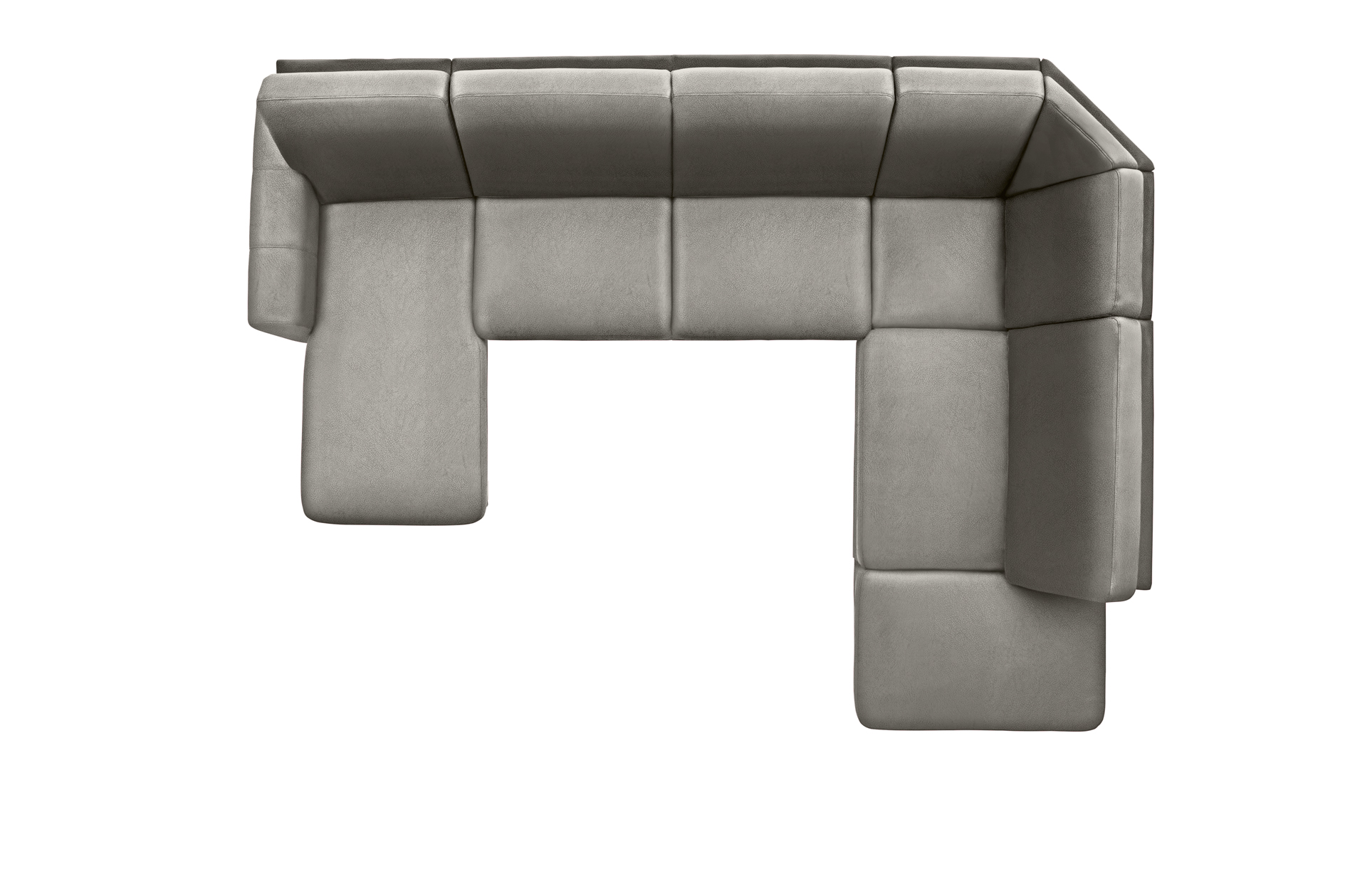 polsterpower Wohnlandschaft - Saddle alu - Basismodell - links