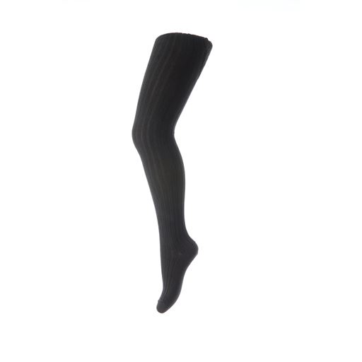 MP Denmark Basic Rib Strømpebuks, Sort, 70 cm