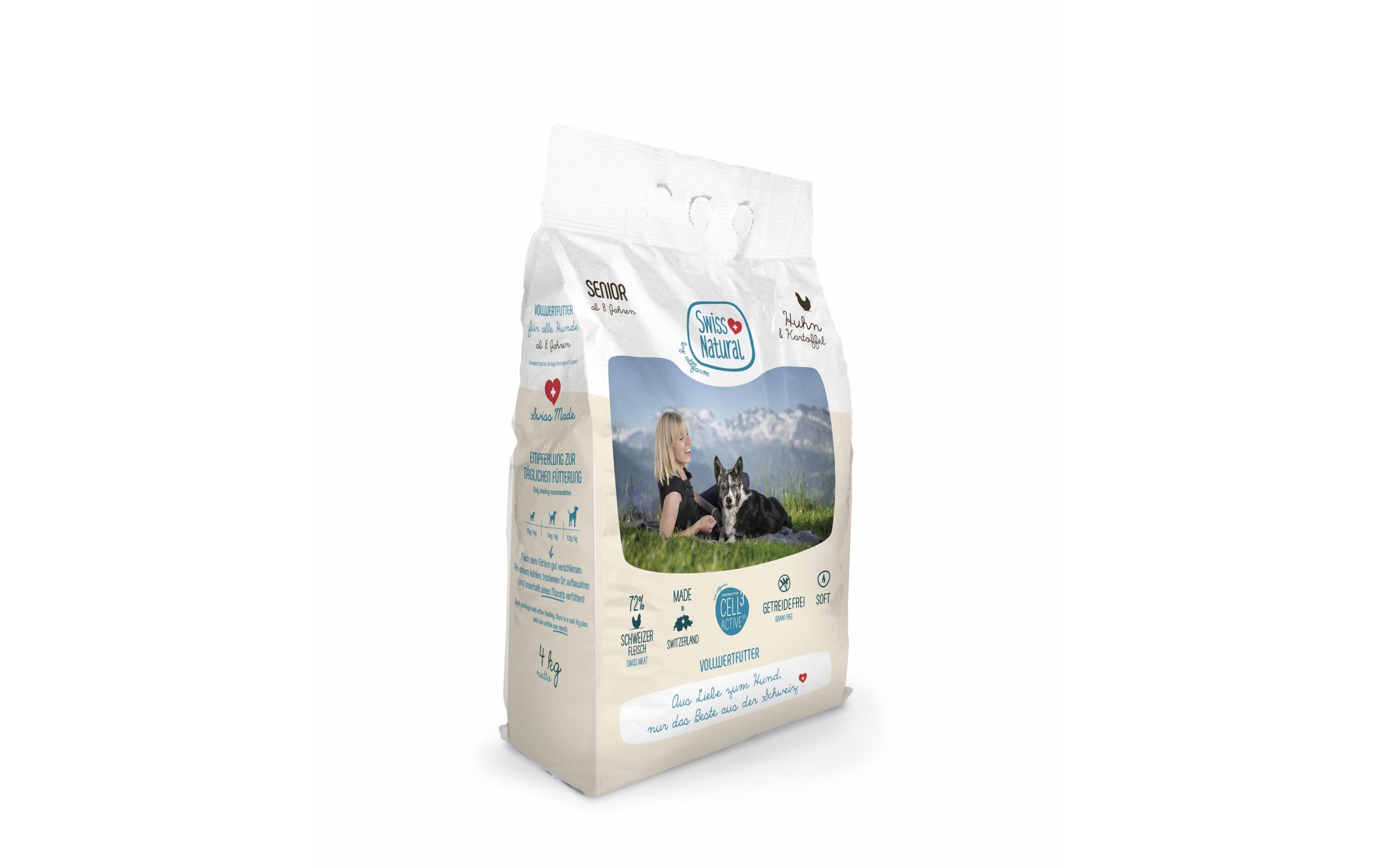 Halbfeuchtfutter Senior Soft Huhn & Kartoffeln, 4 kgAlleinfuttermittel Soft für Hunde-Senioren