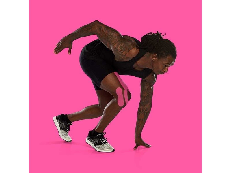K-Tape K-Tape XXL pink 5 cm x 22 m Atmungsaktives Kinesiology Tape für Muskeln und Gelenke