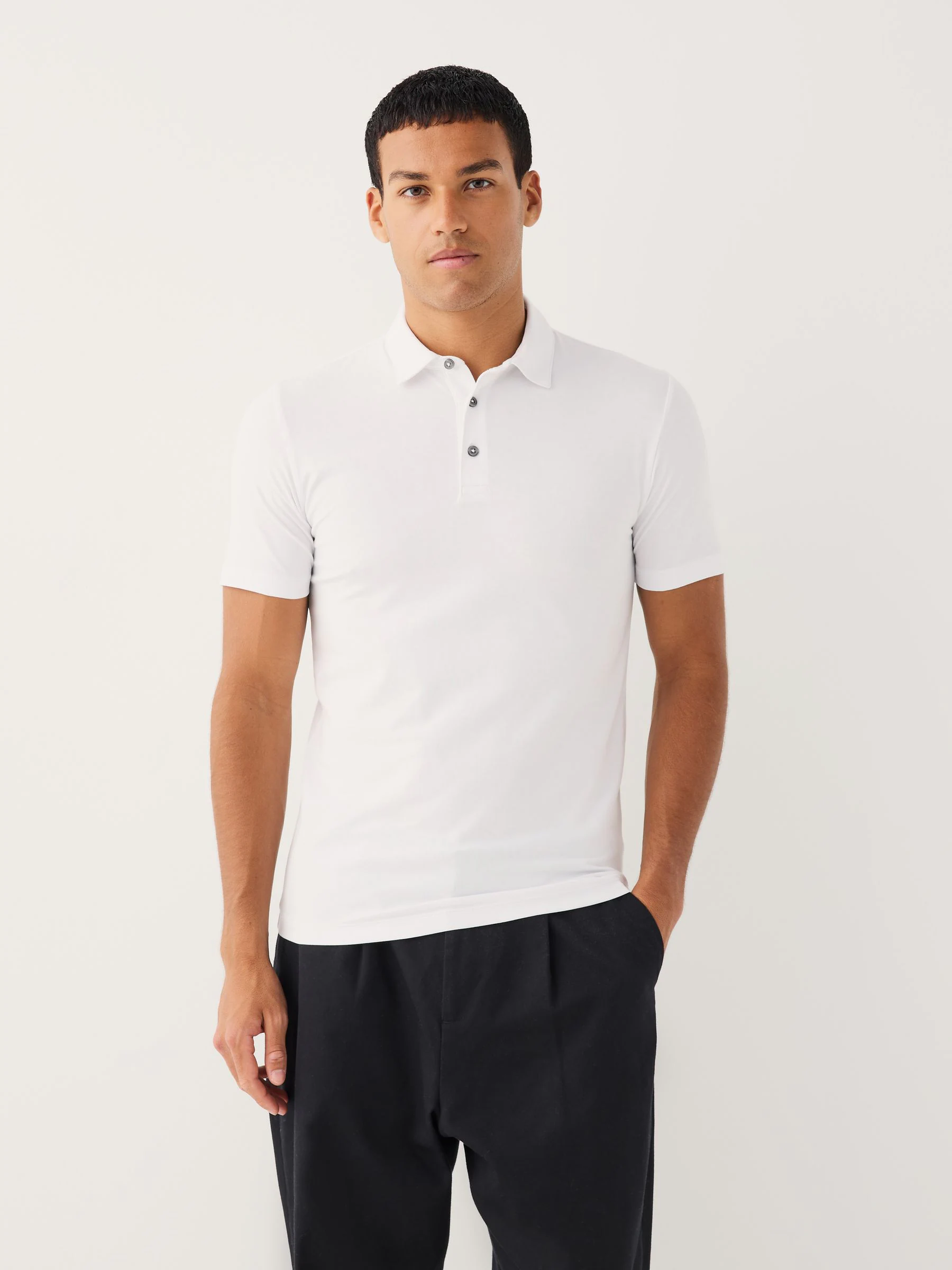 Wit/grijs/zwart - 3 Jersey polo's