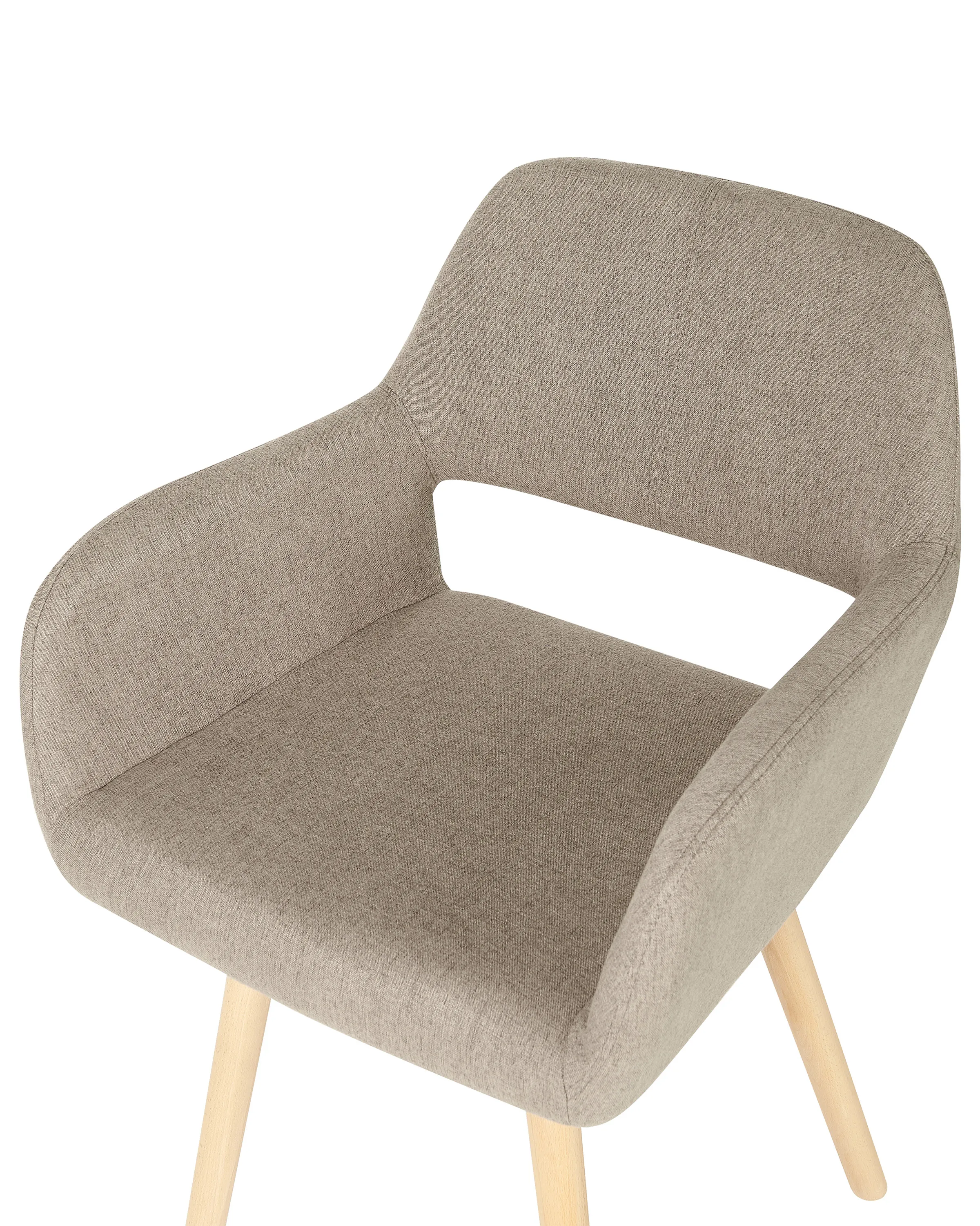 Set van 2 eetkamerstoelen CHICAGO Stof Taupe