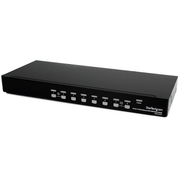 StarTech.com Commutateur KVM USB DVI 8 ports à montage en rack 1U