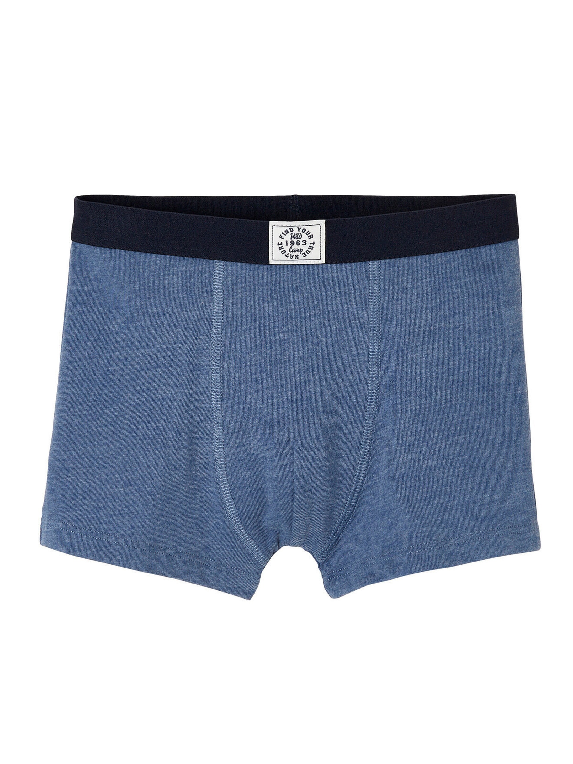 Vertbaudet 5er-Pack Jungen Boxershorts BASIC pack blau/weiß/grau