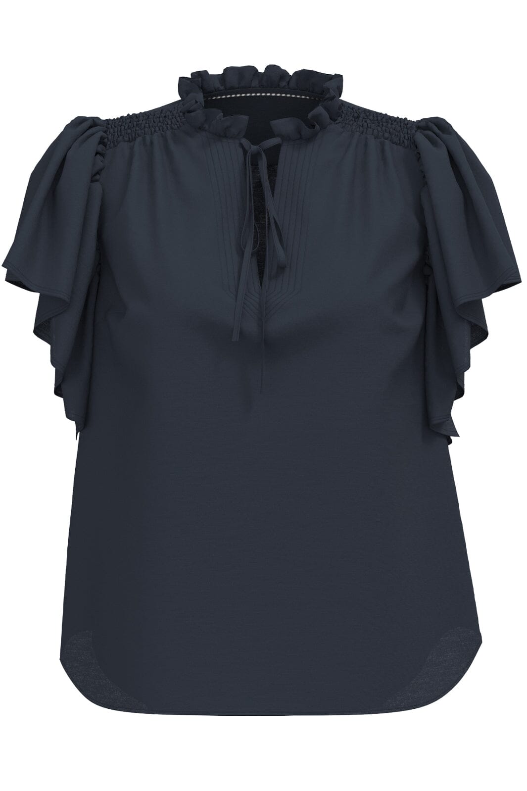 Co´Couture Heracc Ss Frill Top 35703 61 ink